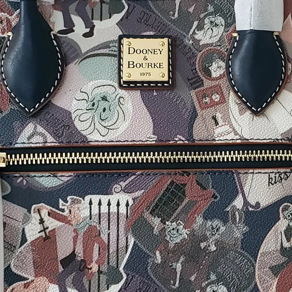 Disney Dooney Bourke Haunted Mansion Satchel & HM Themed Wallet - Picture 4 of 7